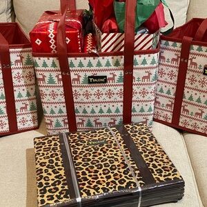 Baliene Tote Bag Set (3) in Leopard Print Pattern. Stylish and practical! NWT